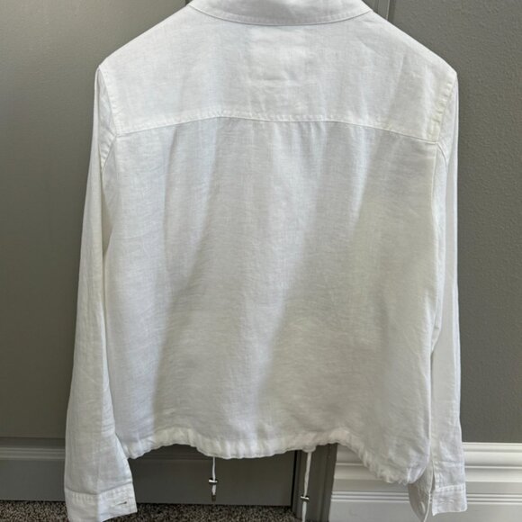 Tommy Bahama White Two Palms Drawcord Jacket (L) - Picture 2 of 4